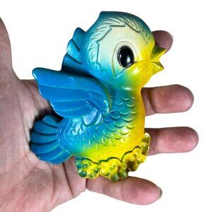 Chalkware Blue Bird Wall Decor‎